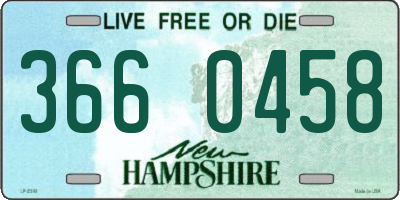 NH license plate 3660458