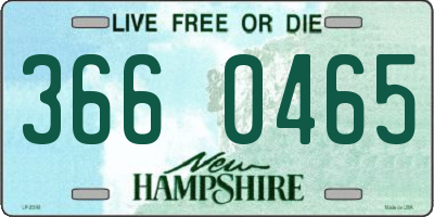NH license plate 3660465