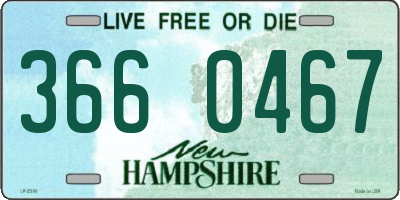 NH license plate 3660467