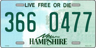 NH license plate 3660477
