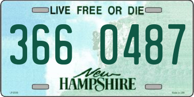 NH license plate 3660487