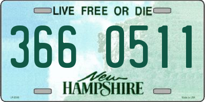 NH license plate 3660511