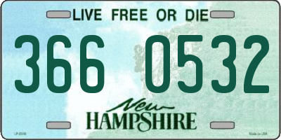 NH license plate 3660532