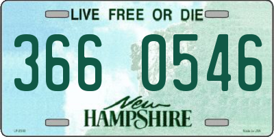 NH license plate 3660546