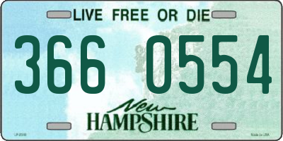 NH license plate 3660554