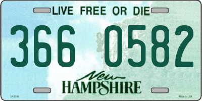 NH license plate 3660582