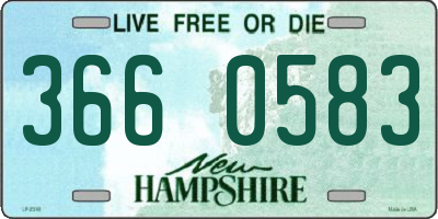NH license plate 3660583