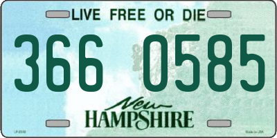 NH license plate 3660585
