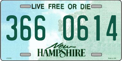 NH license plate 3660614