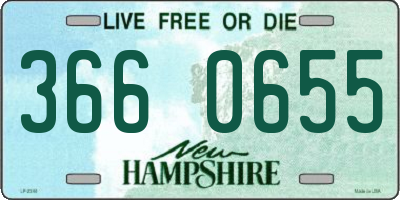 NH license plate 3660655