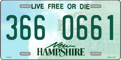 NH license plate 3660661
