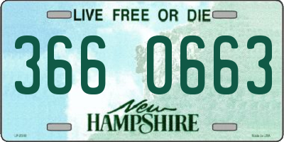 NH license plate 3660663