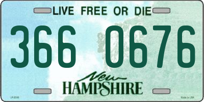 NH license plate 3660676