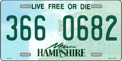 NH license plate 3660682