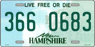 NH license plate 3660683