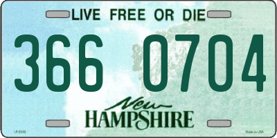 NH license plate 3660704