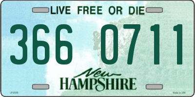NH license plate 3660711