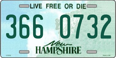 NH license plate 3660732