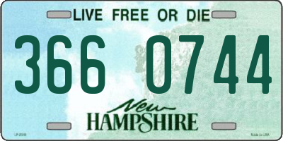 NH license plate 3660744