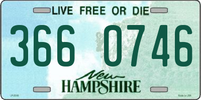 NH license plate 3660746