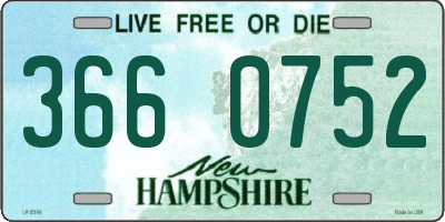 NH license plate 3660752