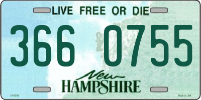 NH license plate 3660755