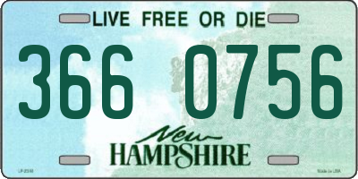 NH license plate 3660756