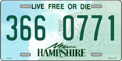 NH license plate 3660771
