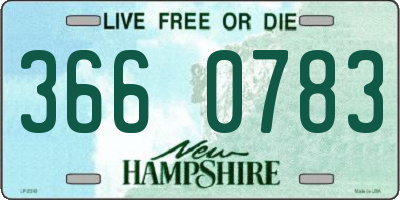 NH license plate 3660783