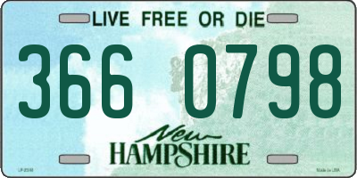 NH license plate 3660798