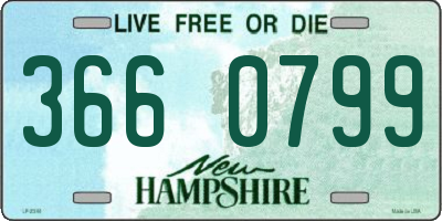 NH license plate 3660799