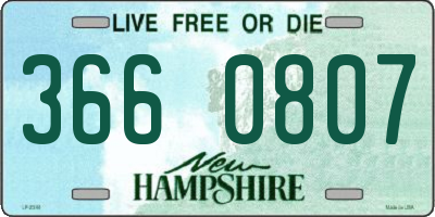 NH license plate 3660807