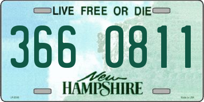 NH license plate 3660811