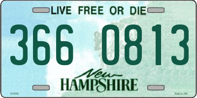 NH license plate 3660813