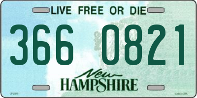 NH license plate 3660821