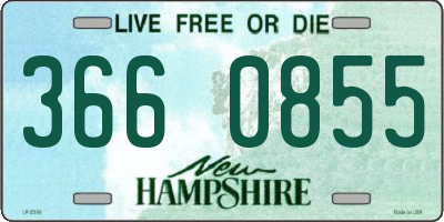 NH license plate 3660855