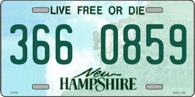 NH license plate 3660859
