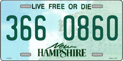 NH license plate 3660860