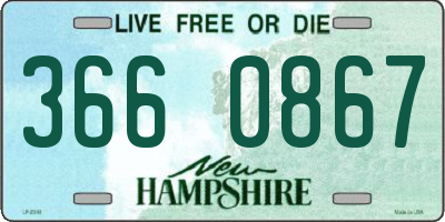 NH license plate 3660867
