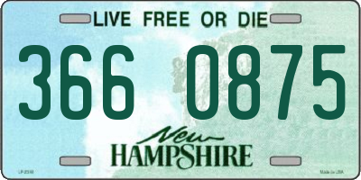 NH license plate 3660875