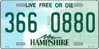 NH license plate 3660880