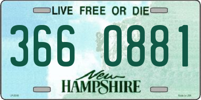 NH license plate 3660881
