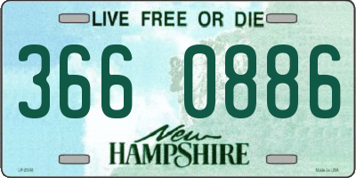 NH license plate 3660886