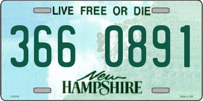 NH license plate 3660891