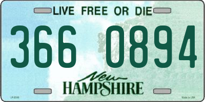 NH license plate 3660894
