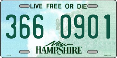 NH license plate 3660901