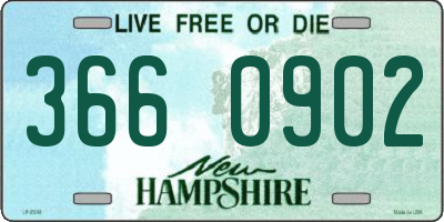 NH license plate 3660902