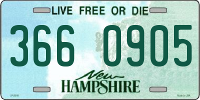 NH license plate 3660905