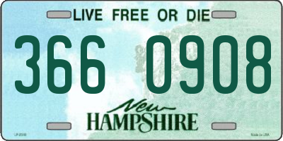 NH license plate 3660908