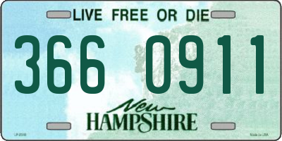 NH license plate 3660911